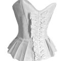 Le corset évasé à noeuds noir ou blanc