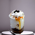 Dessert chantilly dattes caramel