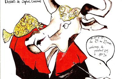 Taureau, animal mythique#2 du 25 au 27 mars dessins et aquarelles de Sophie Cousinié