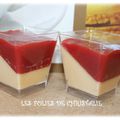 Pannacotta chocolat blanc fraises