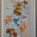 Fleurs et oiseaux
