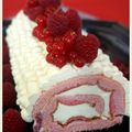 Bûche GIRLY framboise & mousse mascarpone au citron vert