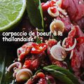 Carpaccio de boeuf à la thaïlandaise