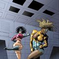 THE MASKED LEAGUE COVER - SUPERHEROINES GET STRIPPED WHILE FIGHTING