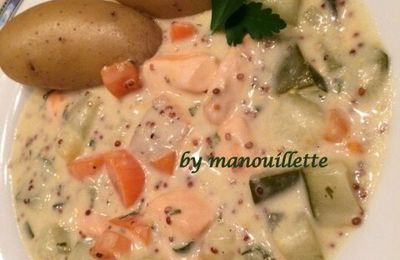 Blanquette de saumon selon Cyril Lignac