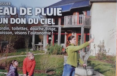 "La maison écologique", Eau de pluie, un don du ciel.