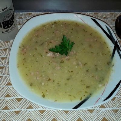 Soupe de panais et saucisse de Montbéliard