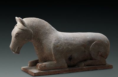 Stone horse, Xixia Dynasty 