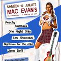 Concert 12 Juillet MAC EVAN'S