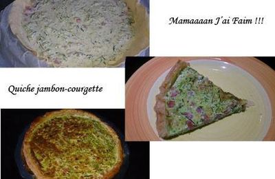 Quiche au jambon et courgette