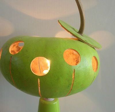 Lampe en calebasse "La Green" n°2