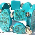BRA054 - Bracelet turquoise