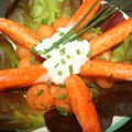 Salade laitue barlach, melon,  Suprêmes Coroya®