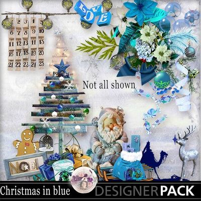 Kit Chrismas in Blue et dérivés