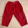 Pantalon Rouge Velours - Bout'chou - 3 Ans 