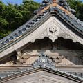 les toits d'un temple à Teradomari