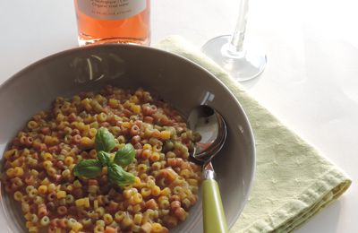 Risotto de pâtes courtes ou pastasotto, sans gluten