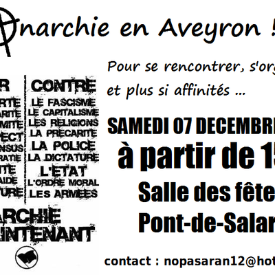 le 7 décembre : Anarchie en Aveyron !