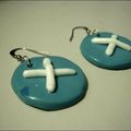 Boucles d'Oreilles Blue-Blue