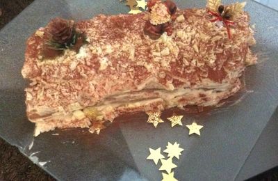 Bûche chocolat/marrons