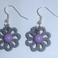 Boucles d'oreilles en forme de fleurs