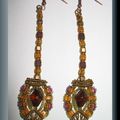 Boucles d'oreilles " Schéhérazade "