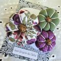 ♥ ALLYE ♥ Broche textile bohème romantique fleurs potirons - Les Yoyos de Calie