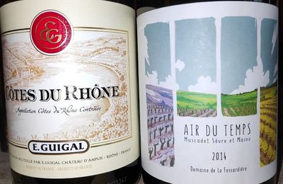 Cotes du Rhône : Guigal 2018 : Domaine de la Fessardière : Air du Temps 2014