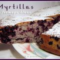 Gâteau moelleux aux myrtilles