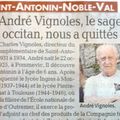 André Vignoles, souvenirs
