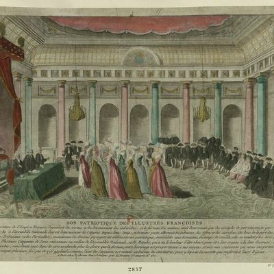 Le 9 janvier 1790 à Mamers : don patriotique de bijoux.