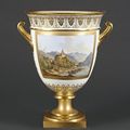 Sèvres. Vase glacière AB. Epoque Charles X, année 1825