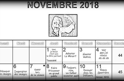 L'Étrange calendrier ectoplasmique d'Eva Carrière... (joye)