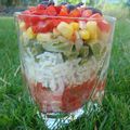 SALADE DE RIZ EN VERRINE