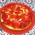 tarte au fraise et sa creme patissiere