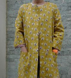 Une L avec poches et sans fronces