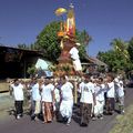 cérémonie de crémation collective près d'ubud