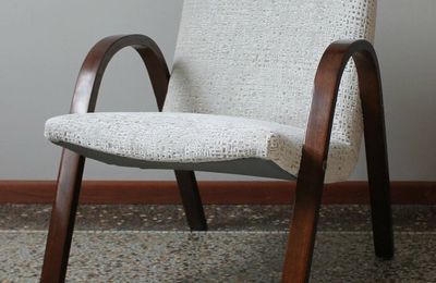 Fauteuil Steiner 50'S Velour Blanc