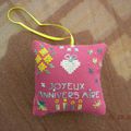 coussin "anniversaire"