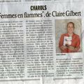 Article du Dauphiné Libéré pour le lancement de Femmes en flammes