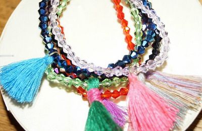 Bracelets pompons