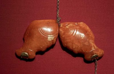 Amber Ornament with Fish Design, 11th Century