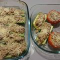 Courgettes et tomates farcies 