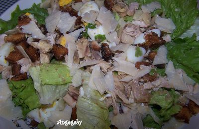 Salade de poulet Caesar