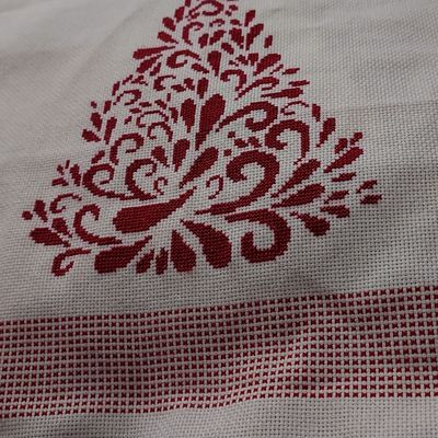 Torchon brodé en solo