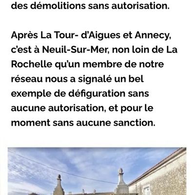 Article dans la Gazette du Patrimoine 