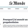 Monique Canto-Sperber fait annuler un meeting pro-palestinien... mais se plaint de la "cancel culture" !