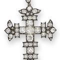 An early 19th century diamond cross pendant, circa 1820