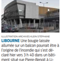 Incendie dans un immeuble