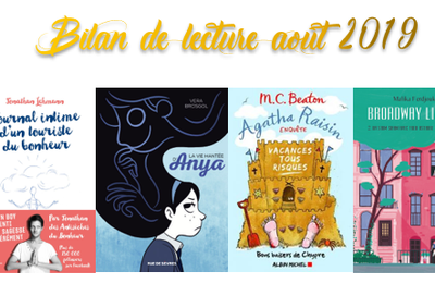 Bilan de lecture Août 2019 + blog en pause (voyage à Bali !)